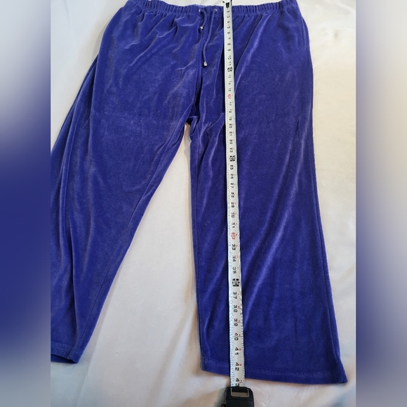 VTG 90s Glitterscope Purple & Rhinestone Valour Tracksuit Womens Plus Size 3x - Picture 9 of 11